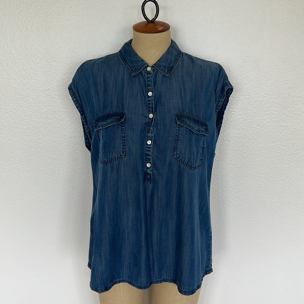 SOFT Denim Sleeveless Shirt Size M